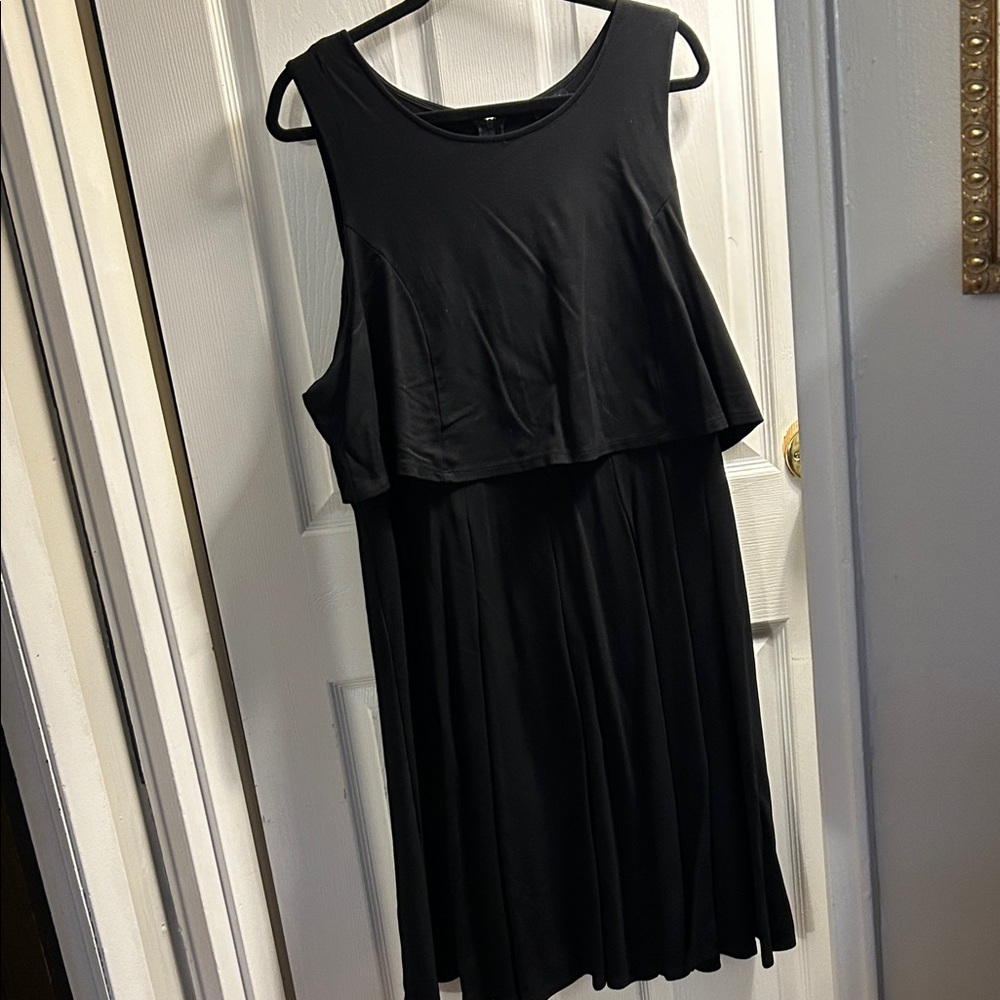 Torrid Black Layered Midi Dress